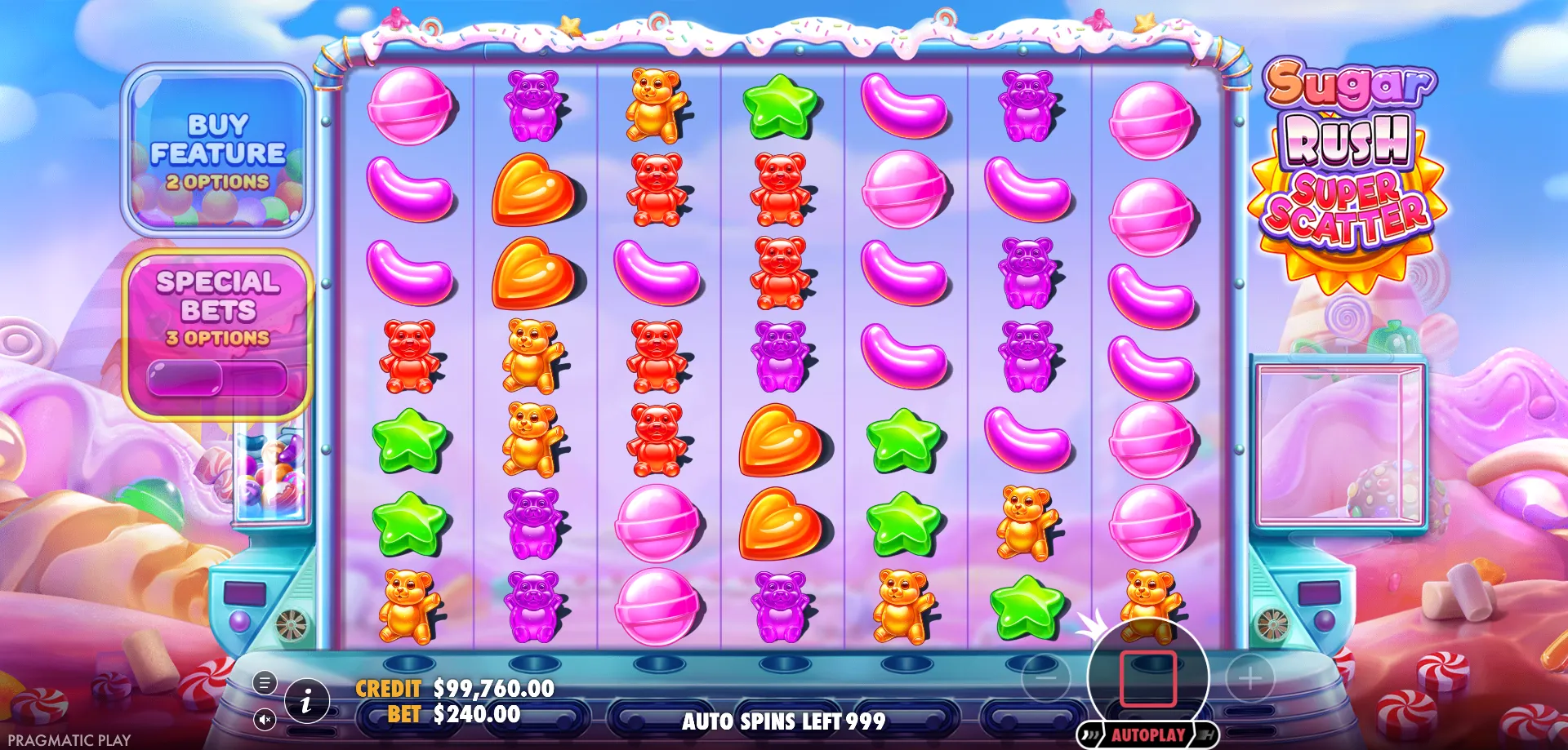 RTP y Estad&iacute;sticas de Sugar Rush Super Scatter